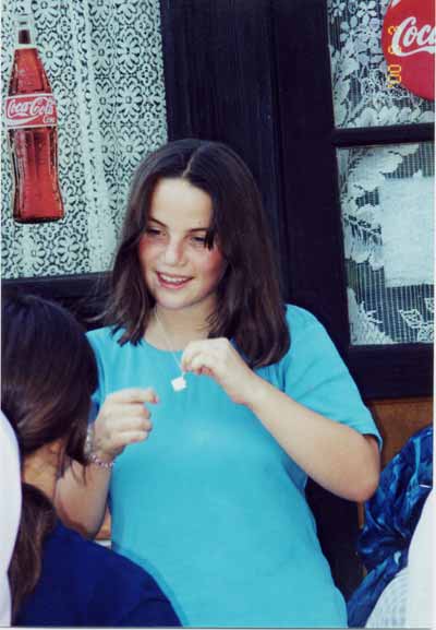 Ana Chirca with locket